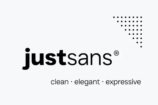 JUST Sans® Clean Modern Minimal Geometric Typeface | image credit: Envato Elements