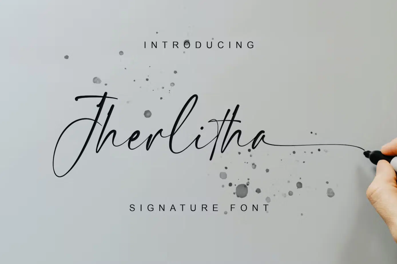 Jherlitha - Signature Font
