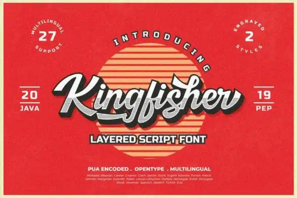 Kingfisher Layered Font