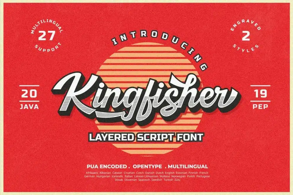 Kingfisher Layered Font