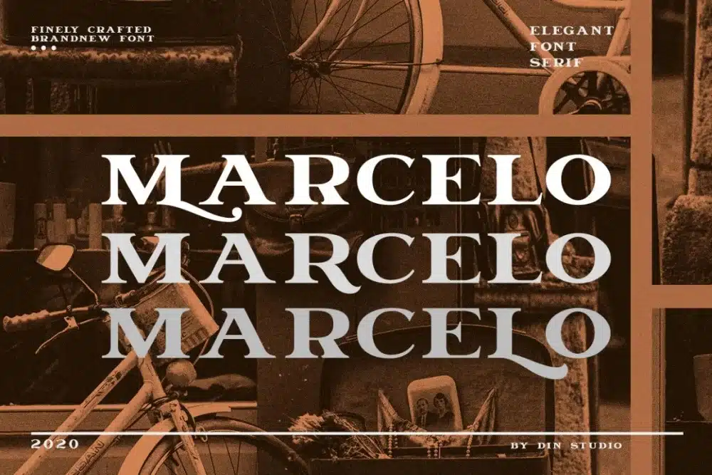Marcelo – Engraved Font