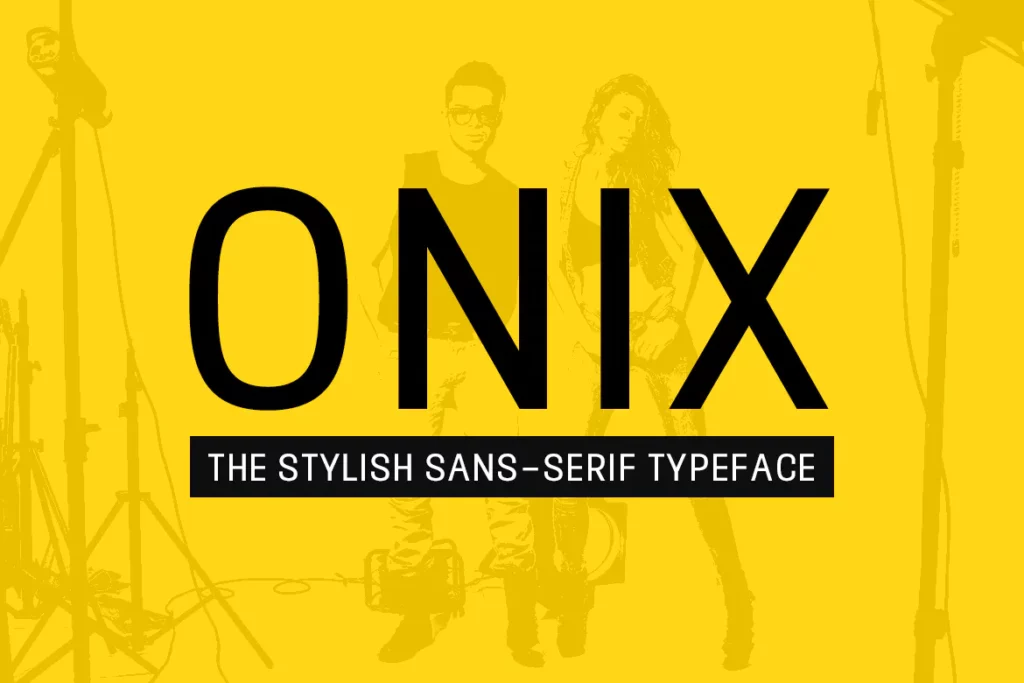 ONIX - Stylish Sans-Serif : Display Typeface