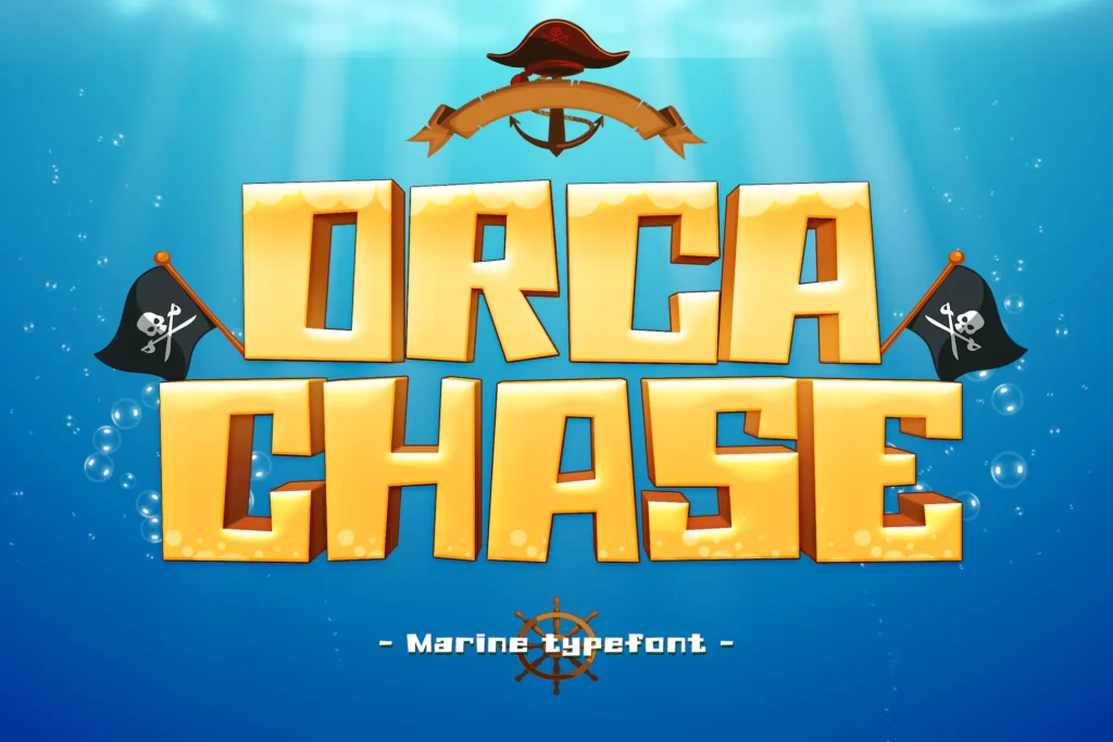 Orca Chase - Gaming Font