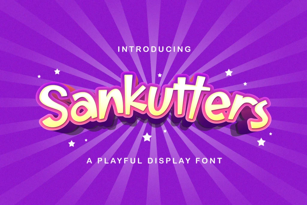 Sankutters - Playful Display Font