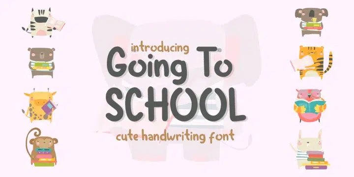 A cute handwritten font