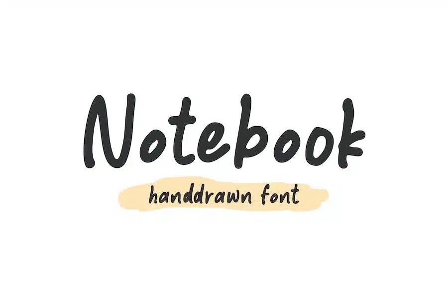 A simple handwritten font