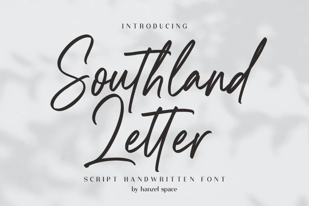 Southland Letter | Handwritten Font