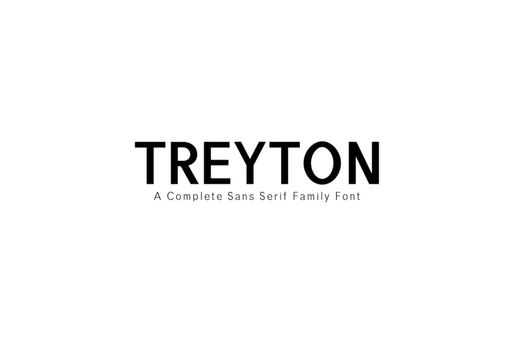 Treyton Sans Serif Font Family