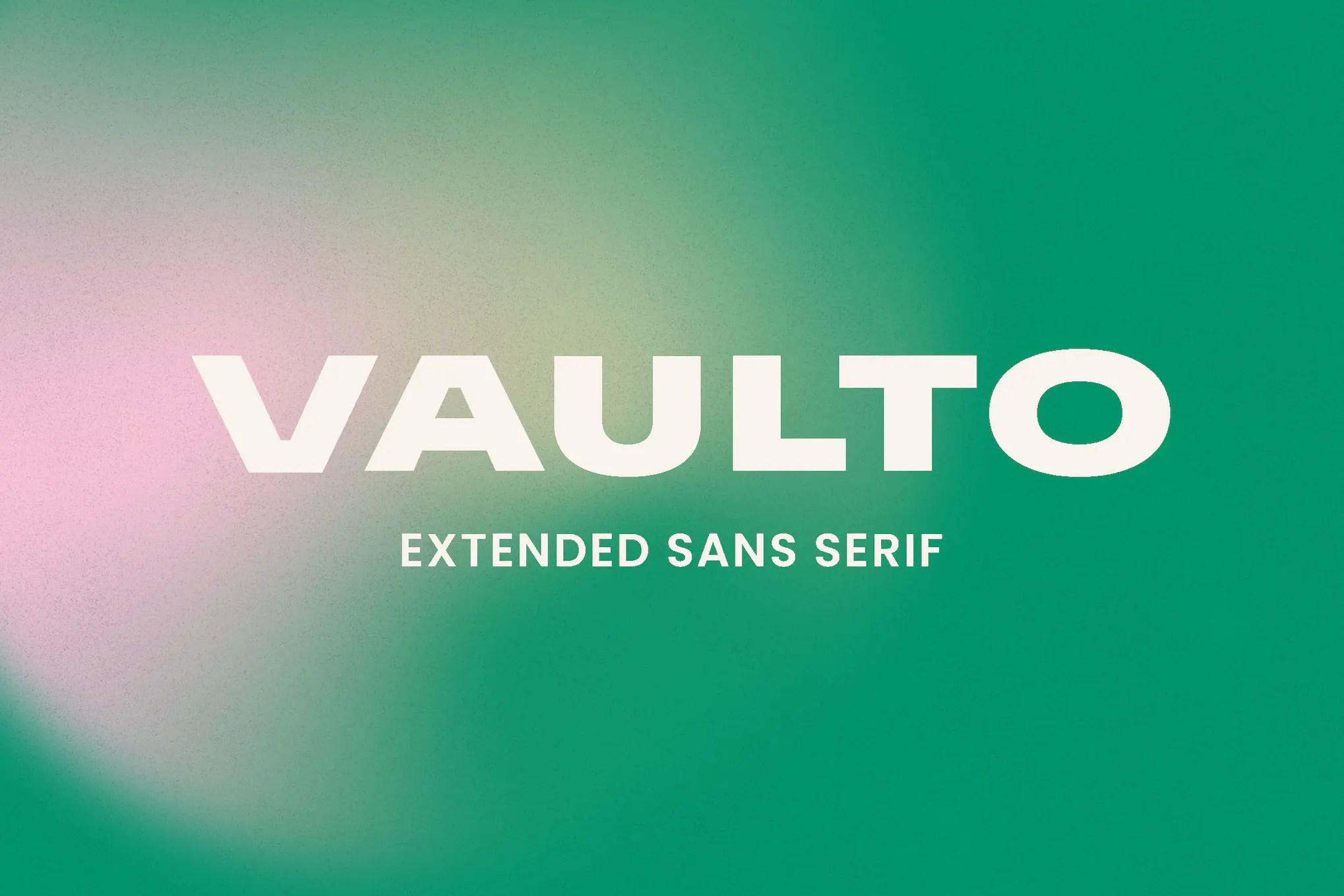 Vaulto - Extended Bold Sans Serif