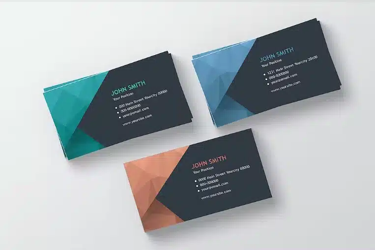 Modern Polygonal Business Card