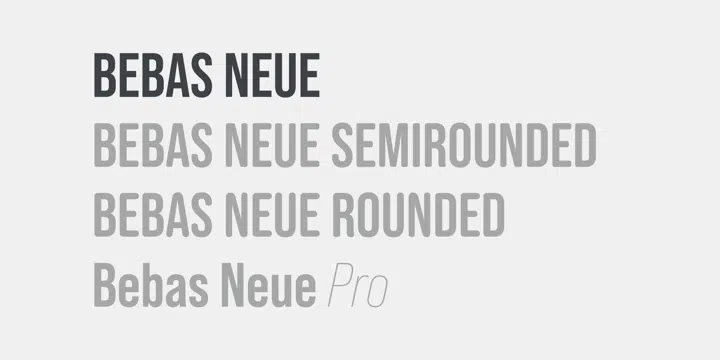 fonts similar to bebas neue