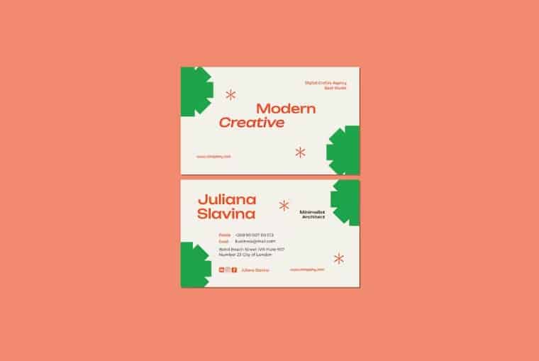 Modern Creative Business Card by Maghrib