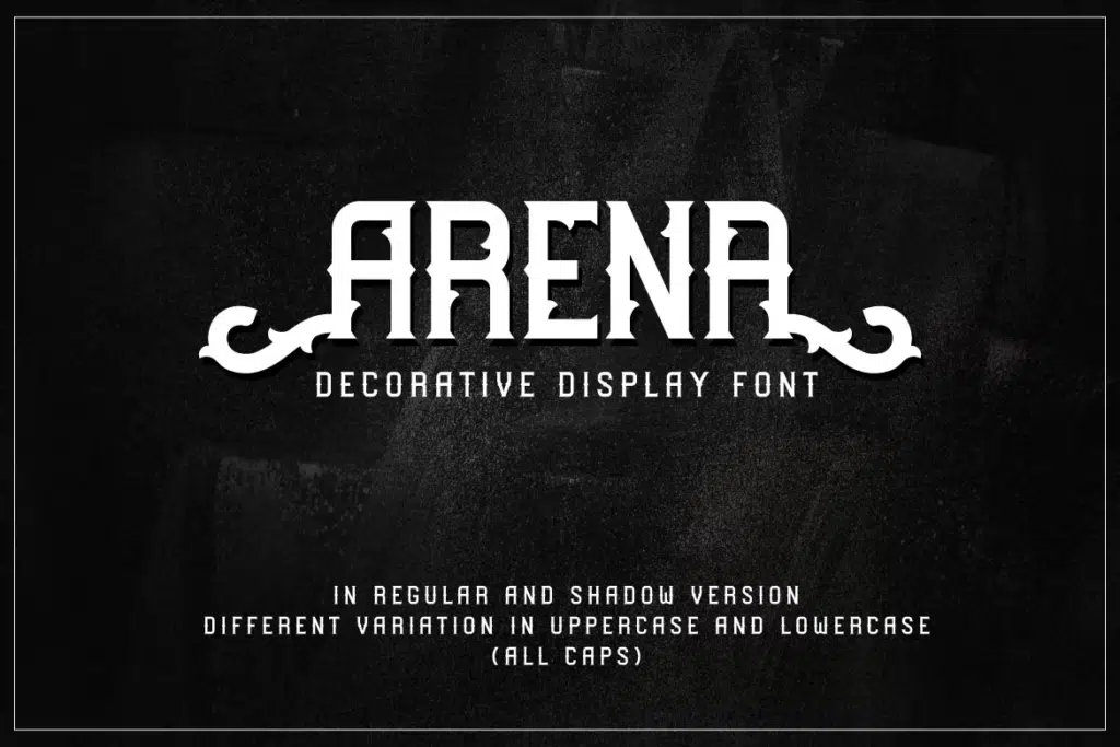 Arena - Blackletter Decorative Display Font