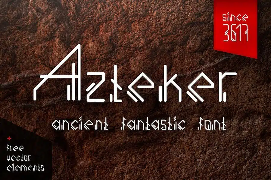An ancient and fantastic font