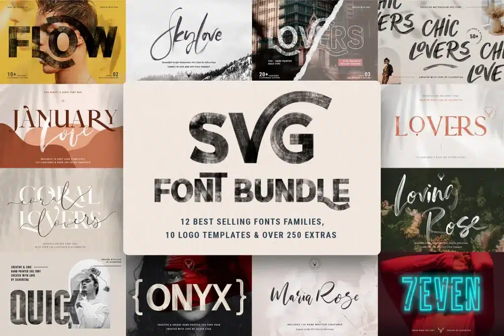 Creative SVG Font Bundle