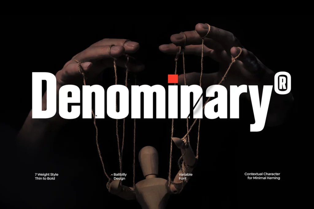 Denominary | Condensed Font