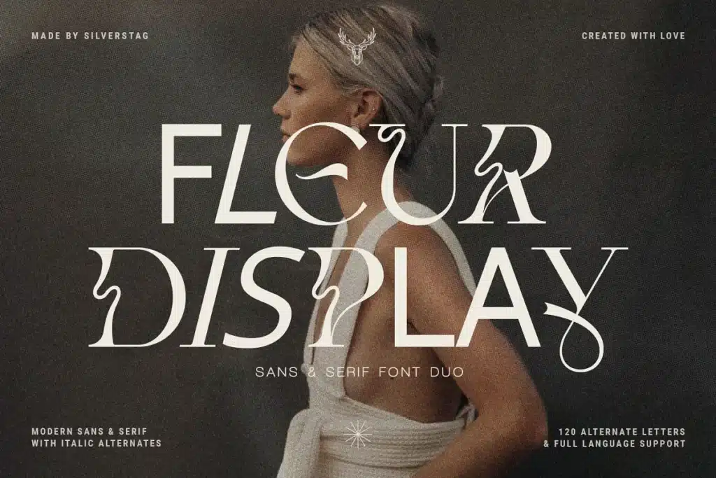 Fleur Display - Sans:Serif Font Duo