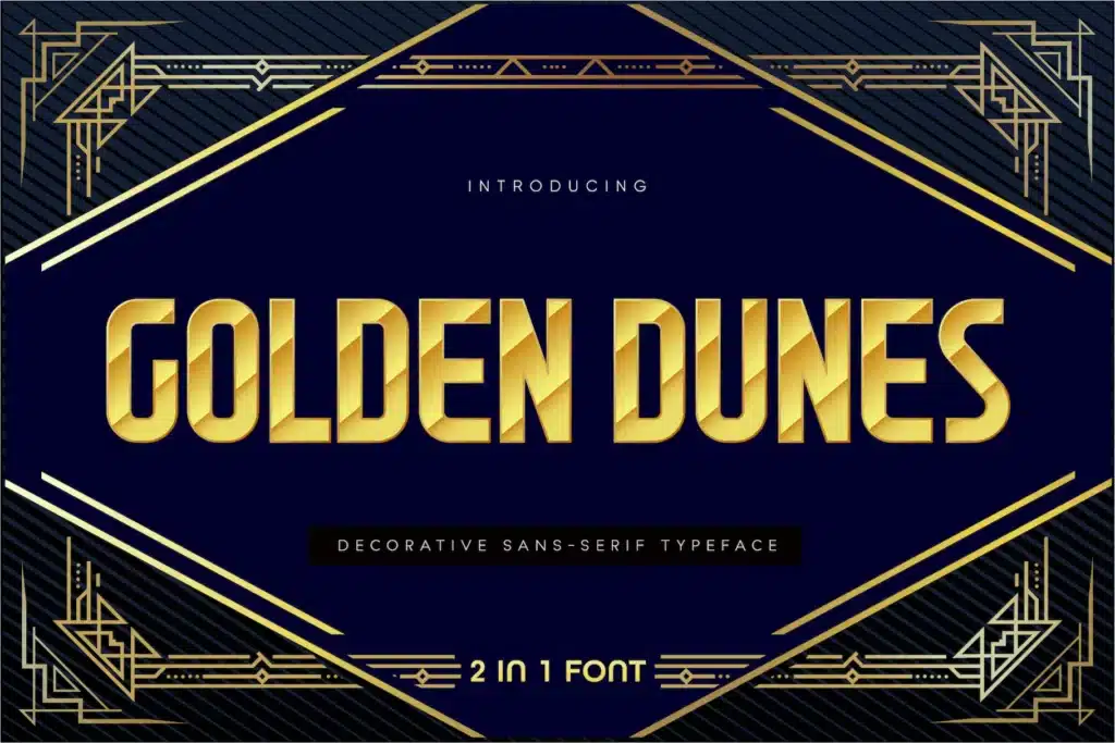 Golden Dunes - Festive Font