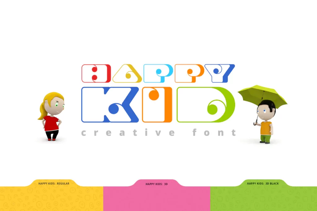 Happy Kid Creative Font