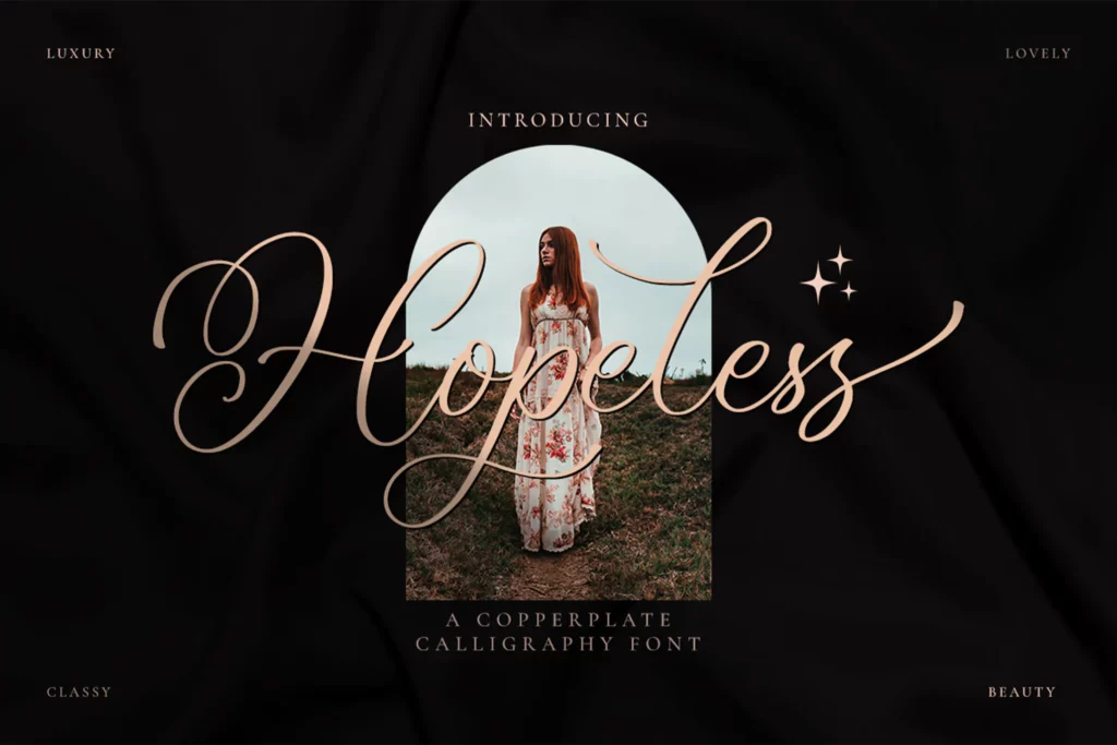 Hopeless - Romantic Calligraphy Font