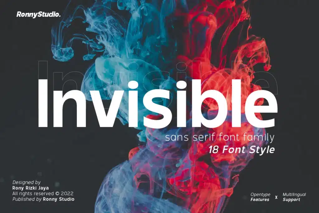 Invisible - Sans Serif Font Family