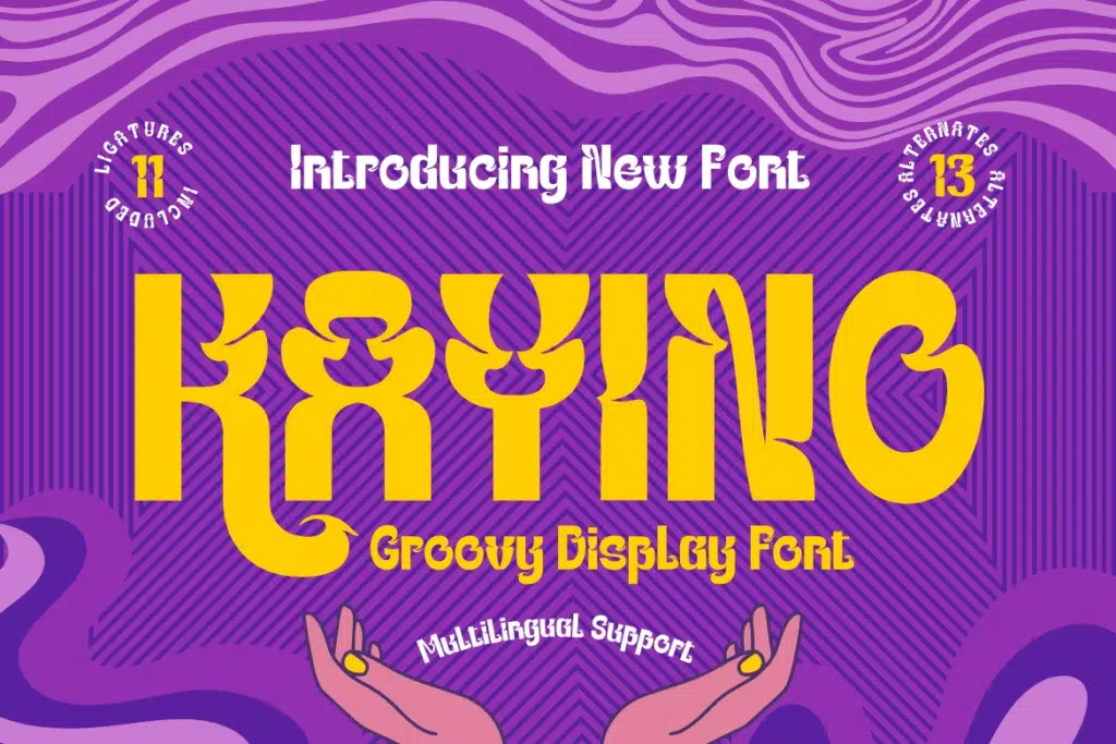 KAYINO - Groovy Retro Font