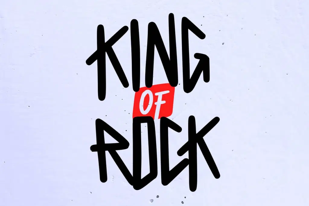 King of Rock Heavy Metal Font