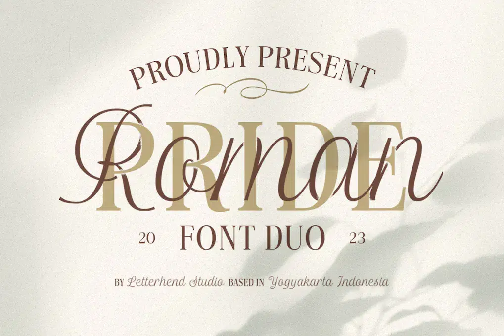 Roman pride Roman font