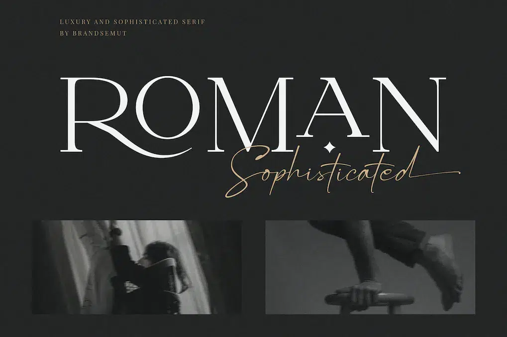 A sophisticated Roman font