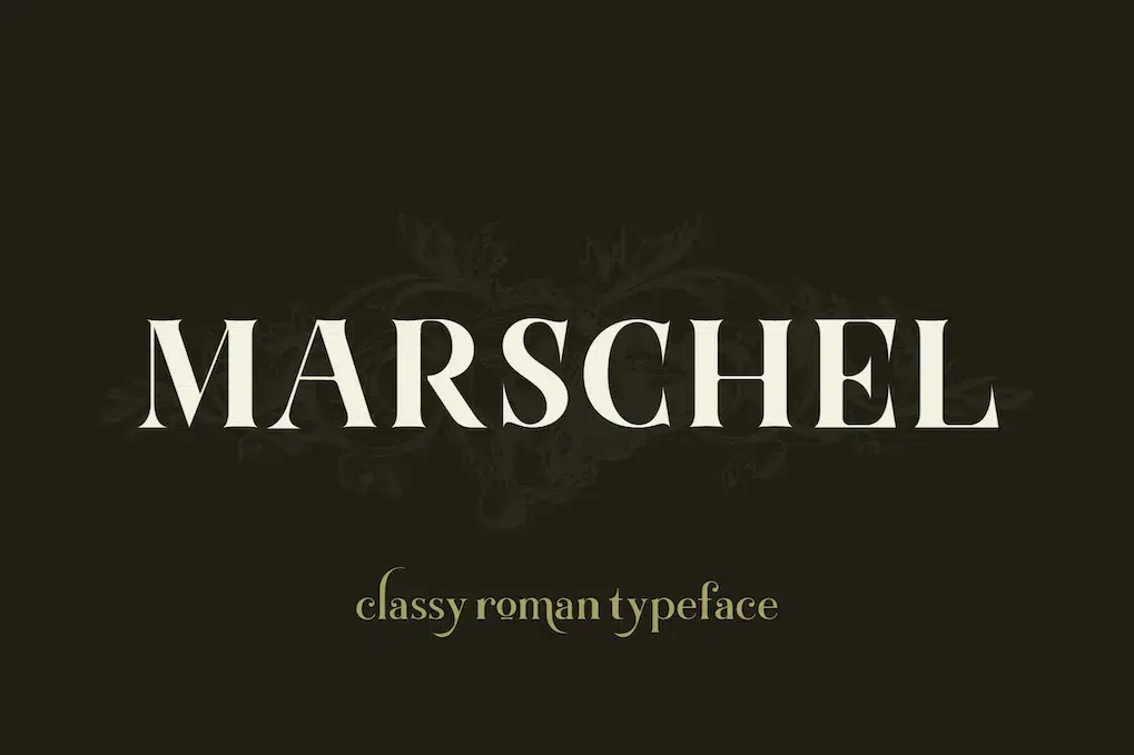 A classy Roman font