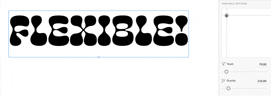 Variable Font Demo. By Noble Fonts.