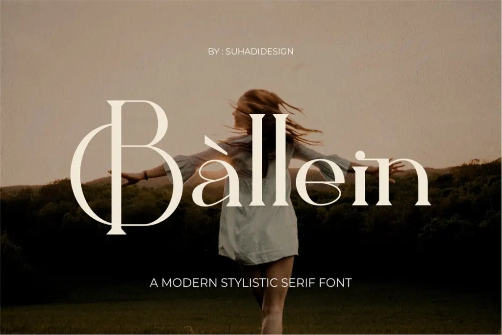 Ballein feminine serif font