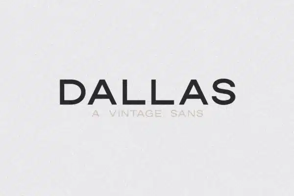 Dallas | A Vintage Sans