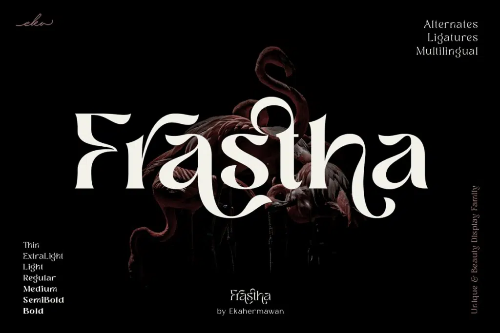 Frastha - Unique Display Serif Font