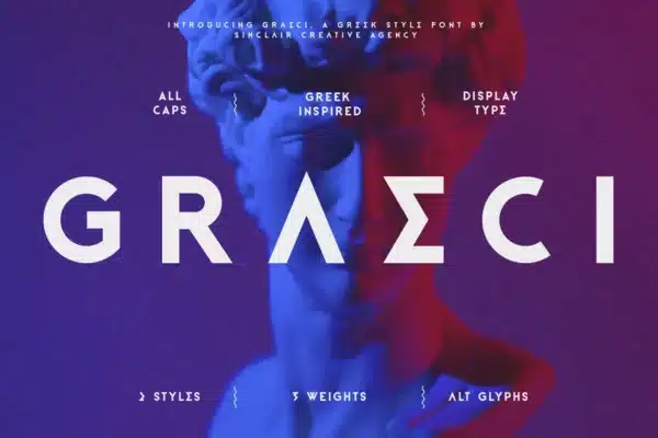 Graeci Display — Greek Inspired Font