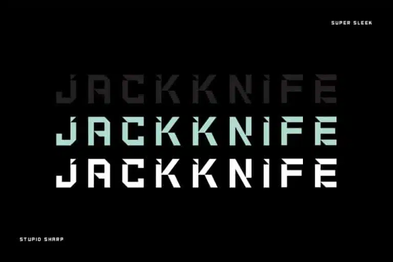 Jackknife - Best Edgy Fonts