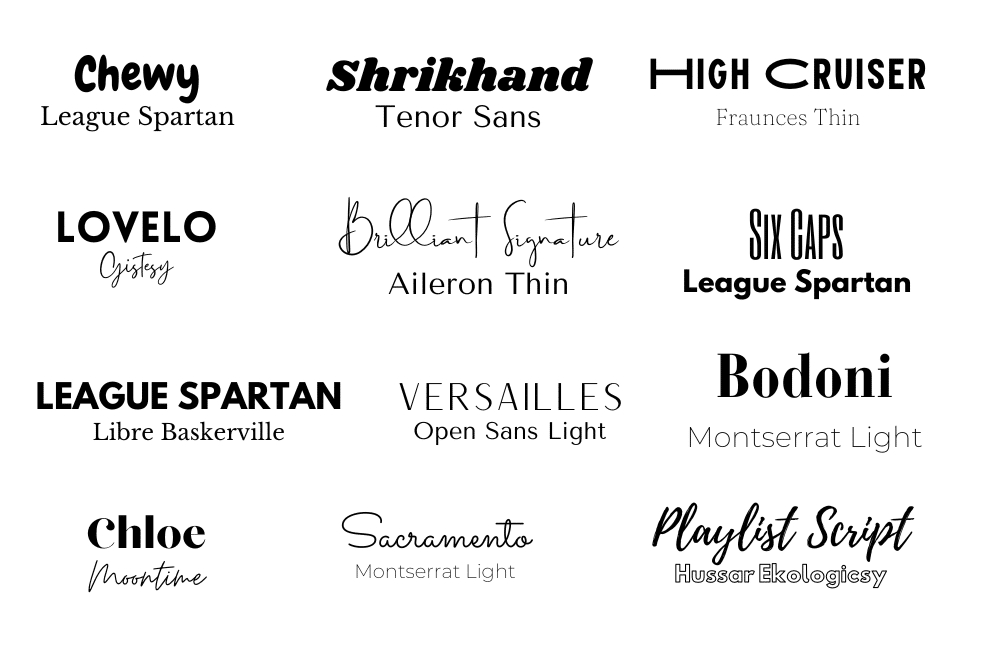 Canva Fonts That Go Well Together