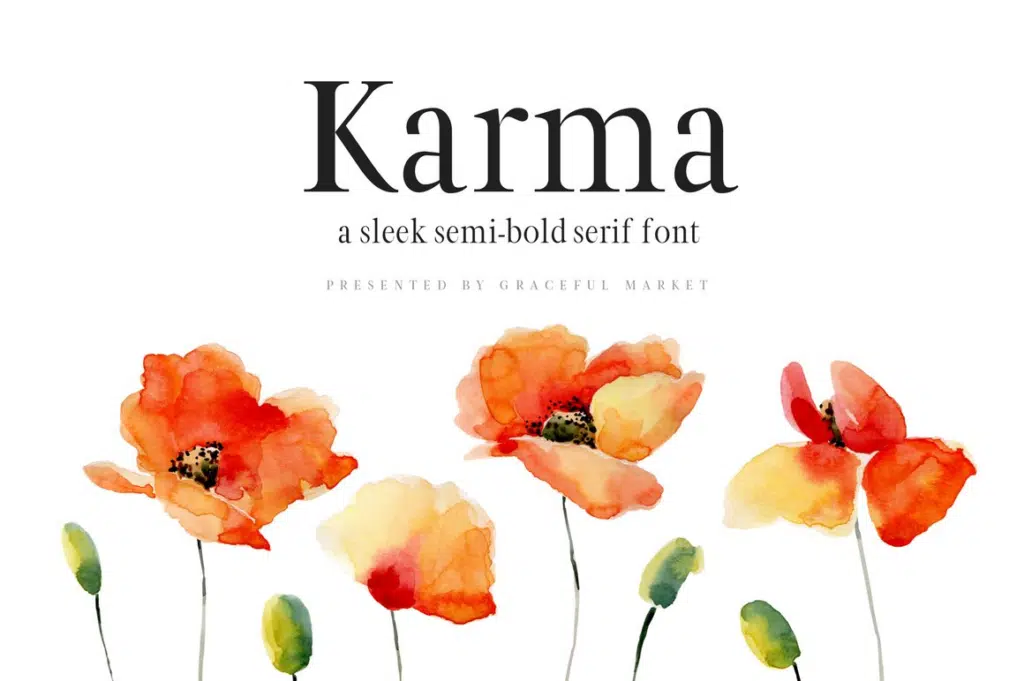 Karma - Semi Bold Serif Font