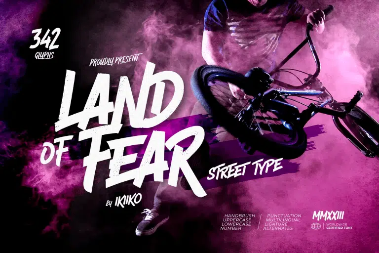 Land Of Fear - Best Edgy Fonts