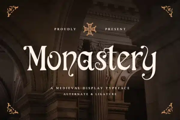 Monastery - A Medieval Display Typeface