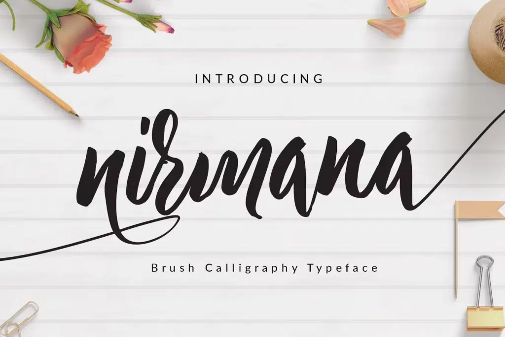Nirmana Brush Font