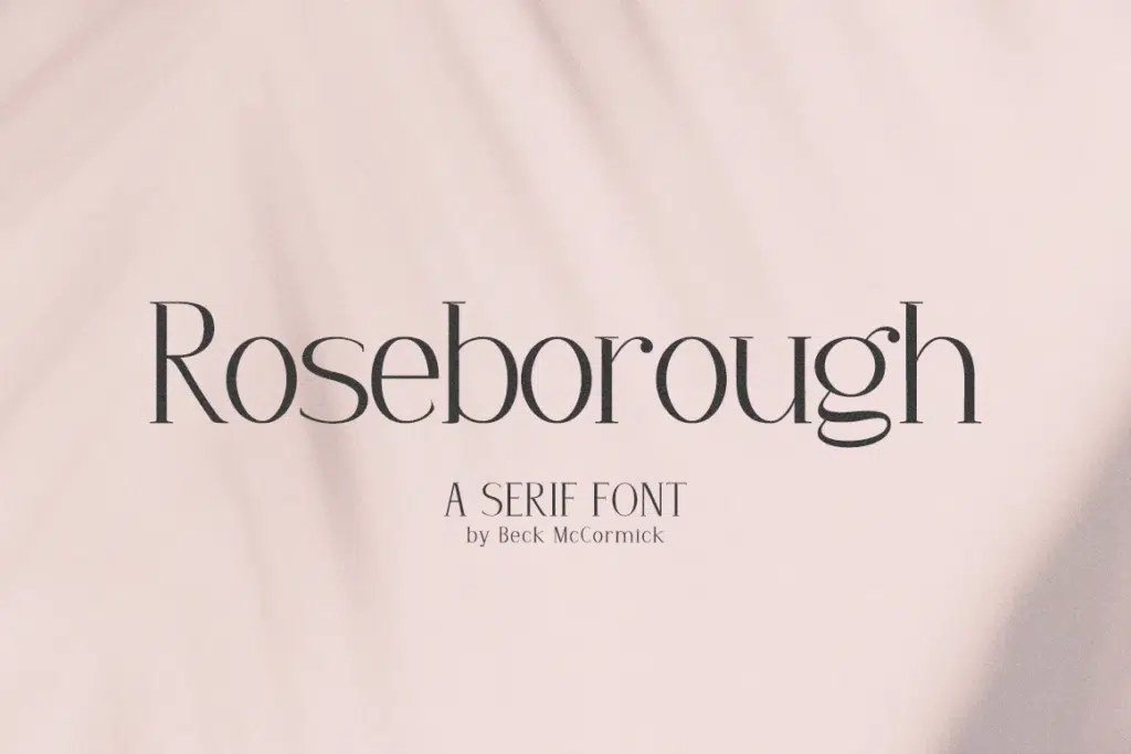 Roseborough Serif Font
