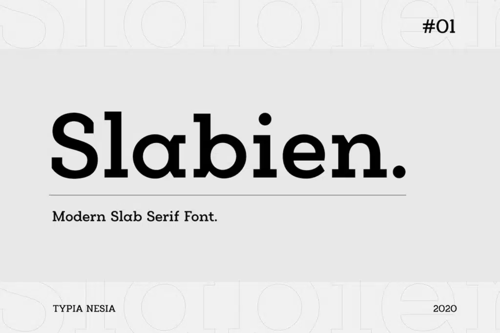 Slabien - Slab Serif Font