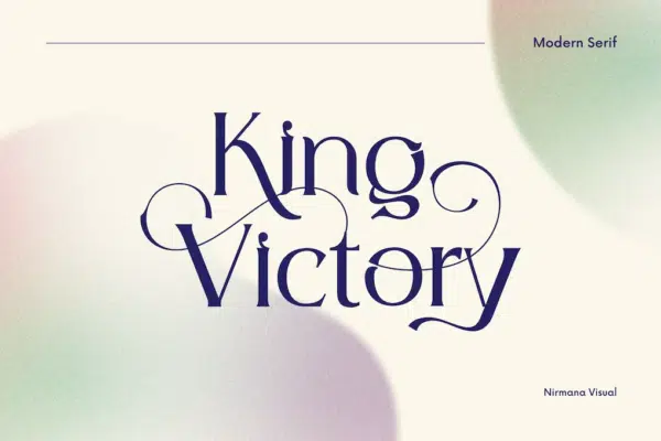 King victory gives a victorious look