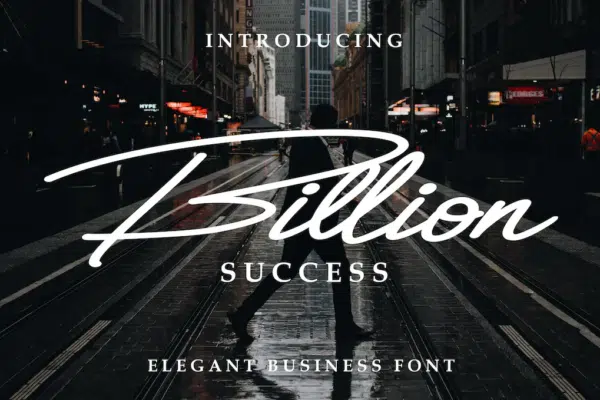 Signature type victory font for your projects