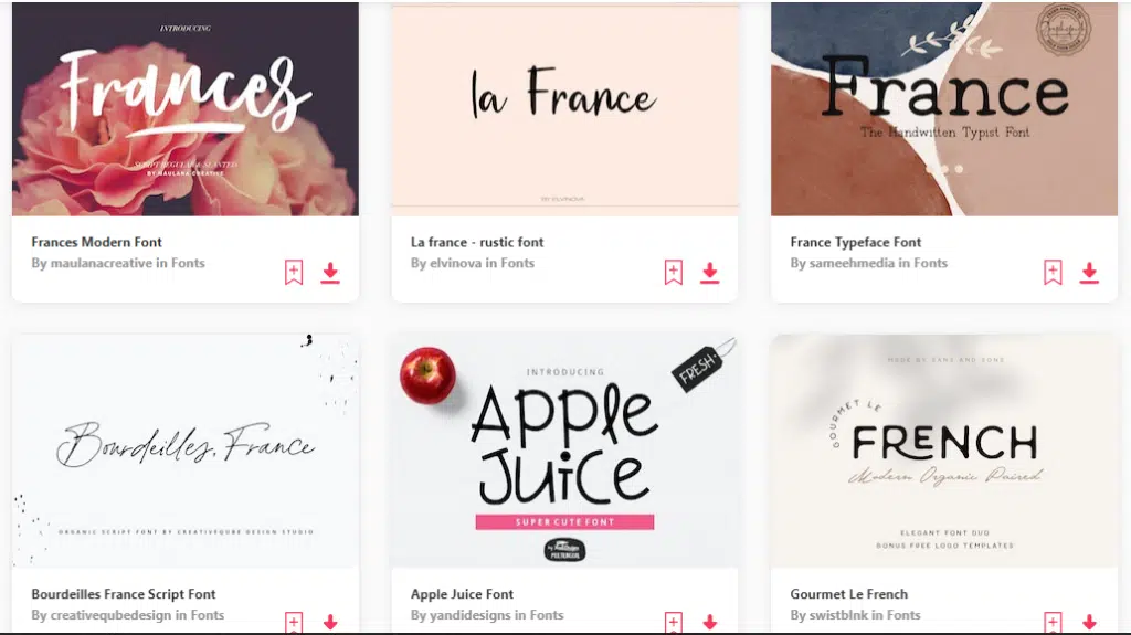 best french fonts