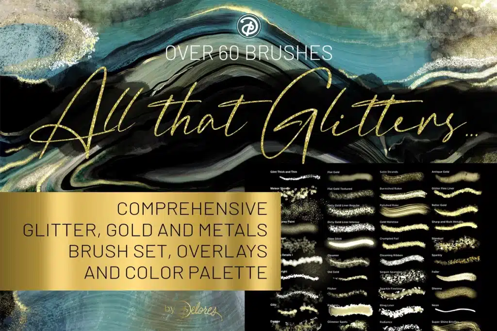 All That Glitters Procreate Brushes