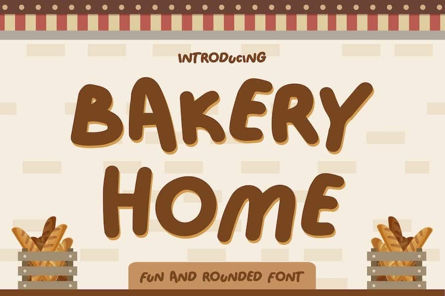 Fun and rounded font for your designs 