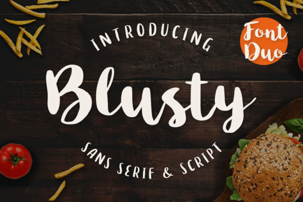 Sans serif looking and modern bakery font