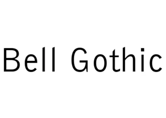 Bell Gothic - A professionally acceptable font